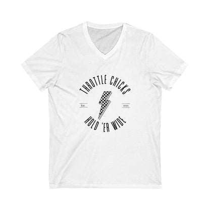 V-Neck Tee Throttle Chicks